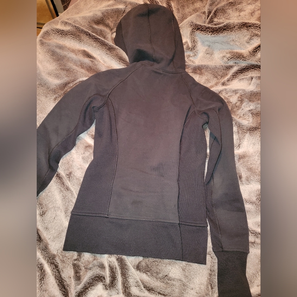 Lululemon Black And Green Scuba Full Zip Size 4 - Picture 8 of 11